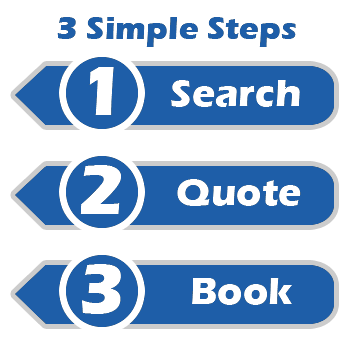 Your Online Booking in 3 Simple Steps